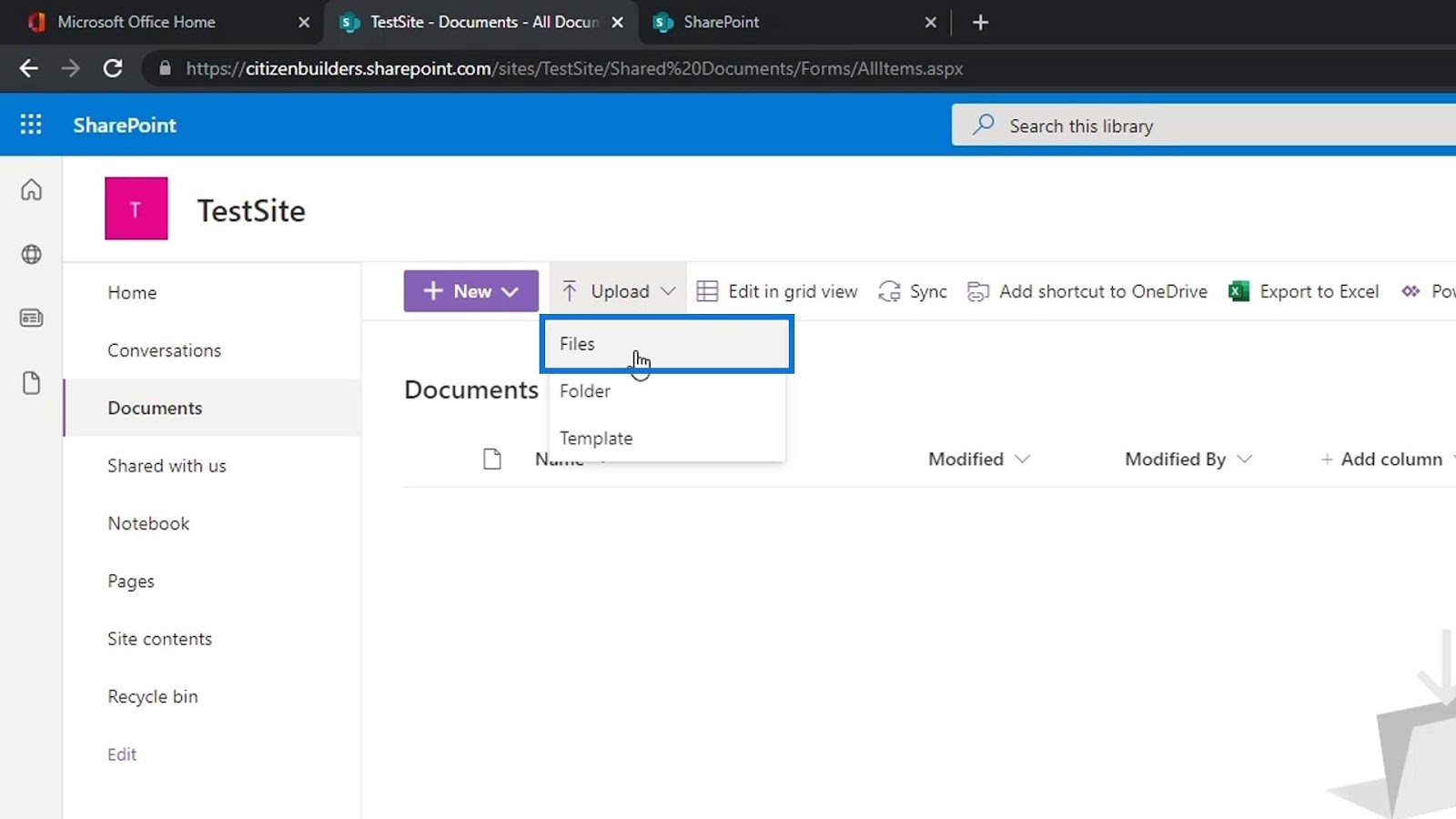 SharePoint document library