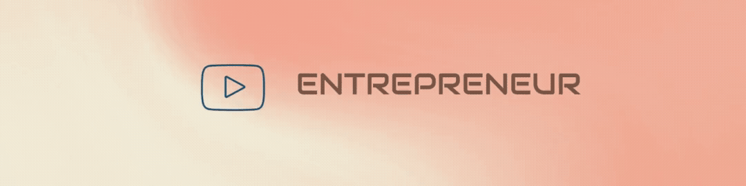 the word entrepreneur on the animated background 