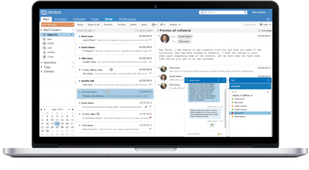 Zimbra là phần mềm email và lịch làm việc miễn 