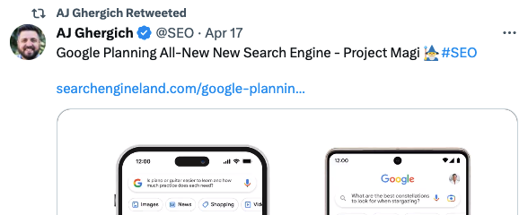 AJ Ghergich seo expert twitter