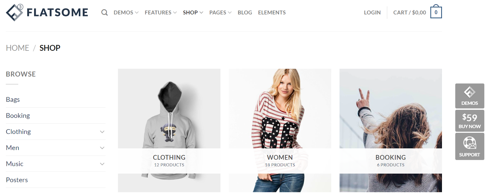 Flatsome is ThemeForest's best-selling WooCommerce themes.