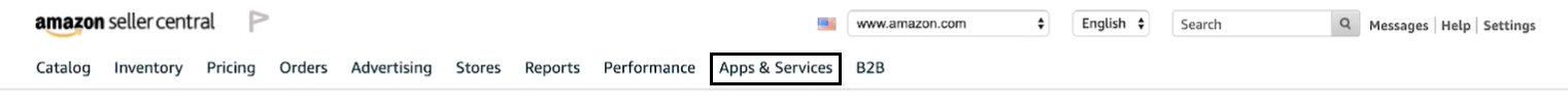 Apps and services tab