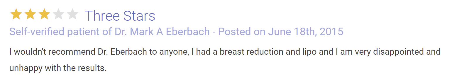 Eberbach Plastic Surgery review