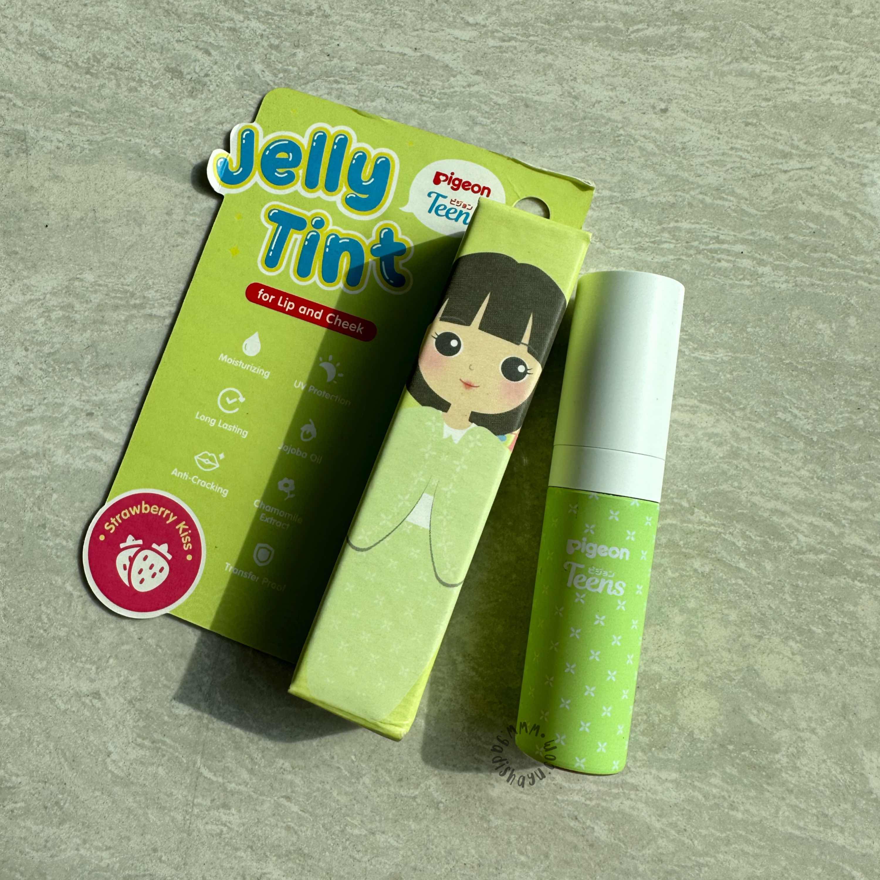 Packaging Pigeon Teens Jelly Tint fod Lips and Cheek