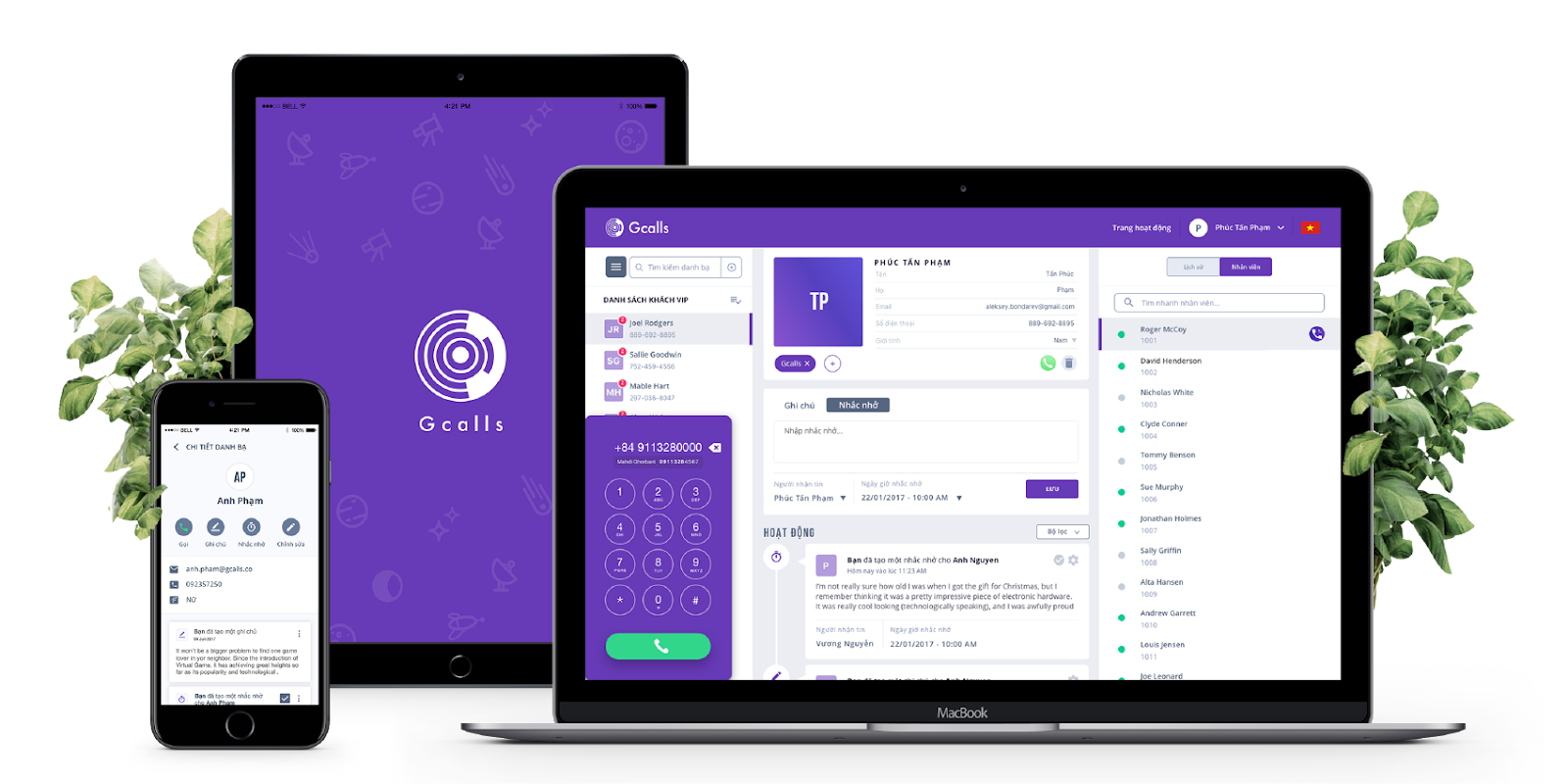Gcalls Plus Mobile và Gcalls Plus Webphone - Sản phẩm chính của Gcalls Gcalls Plus Mobile và Gcalls Plus Webphone - Sản phẩm chính của Gcalls
