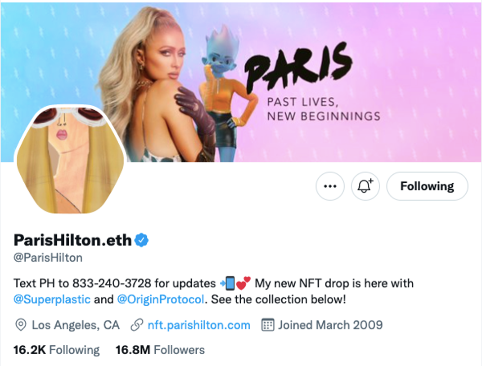 Paris Hilton Twitter