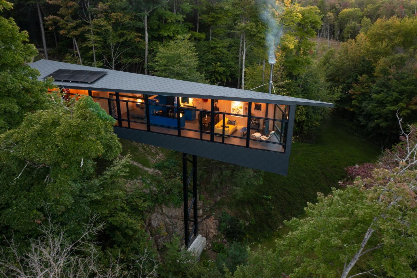 huge glass windows
