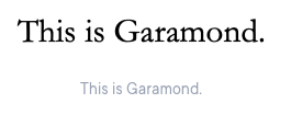Esta é a Garamond