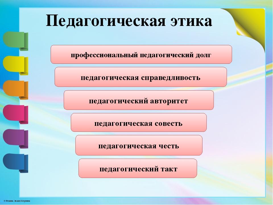 Основные проблемы педагогической этики презентация