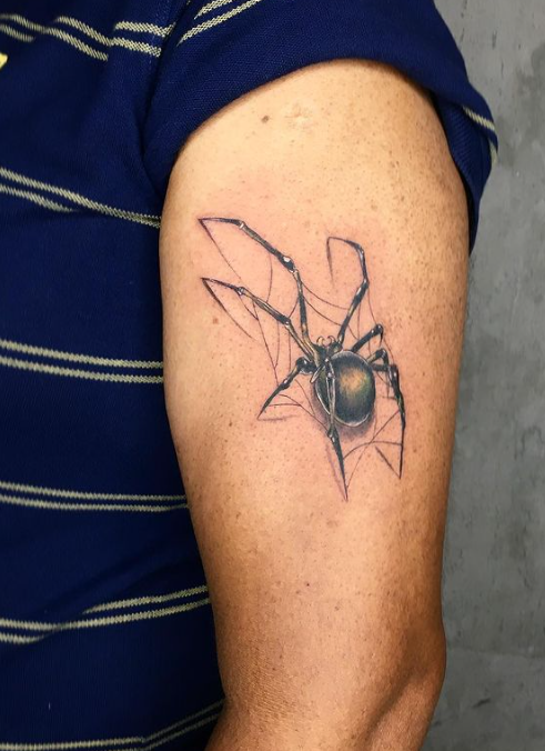 Shield Spider Tattoo