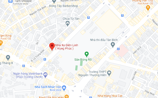 Địa điểm đón/trả khách tại Sài Gòn