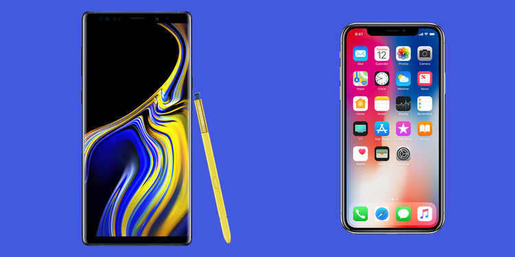 Galaxy Note 9 đọ sức với iPhone X Ai là người thắng cuộc
