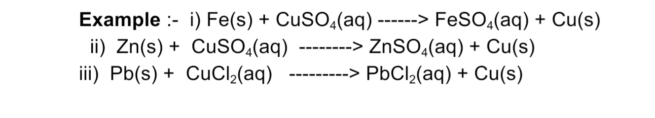 Displacement Reaction