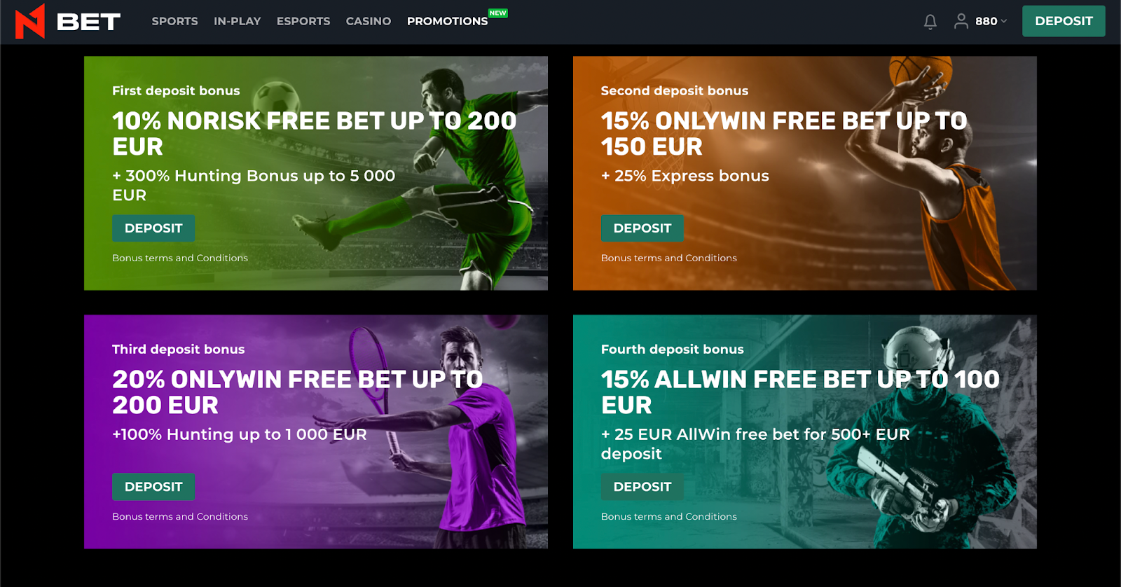 N1Bet.com promotions and affiliate bonuses. 