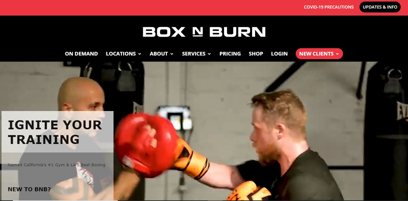 Box n Burn training website.