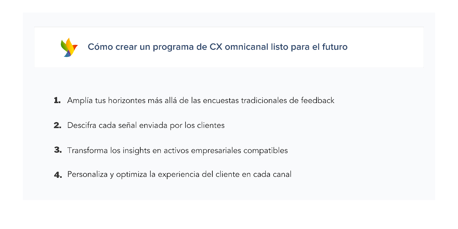 Pasos para crear un programa de CX basado en inteligencia artificial 