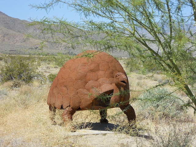 things to do in Borrego Springs - tortise sculpture