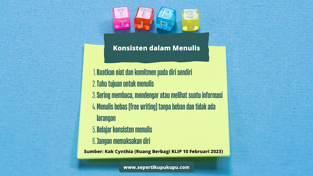 Tips Konsisten dalam Menulis