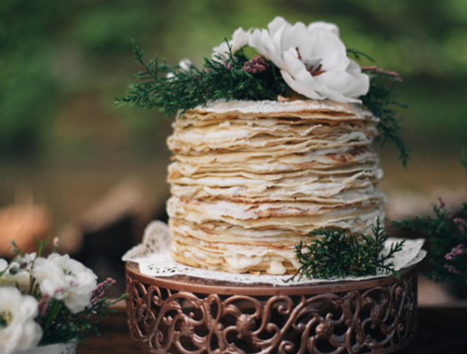crepe wedding cake idea