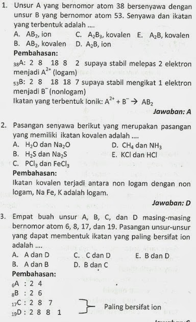 Soal Kimia Kelas 12 Semester 1 Dan Jawabannya Kurikulum 2013 - Pencari