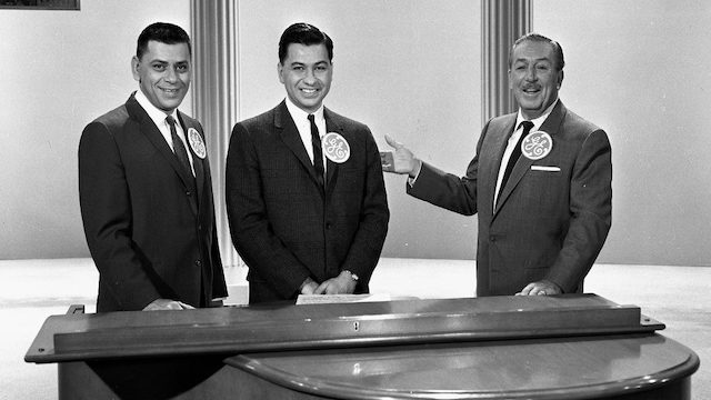 Walt Disney with the Sherman Brothers