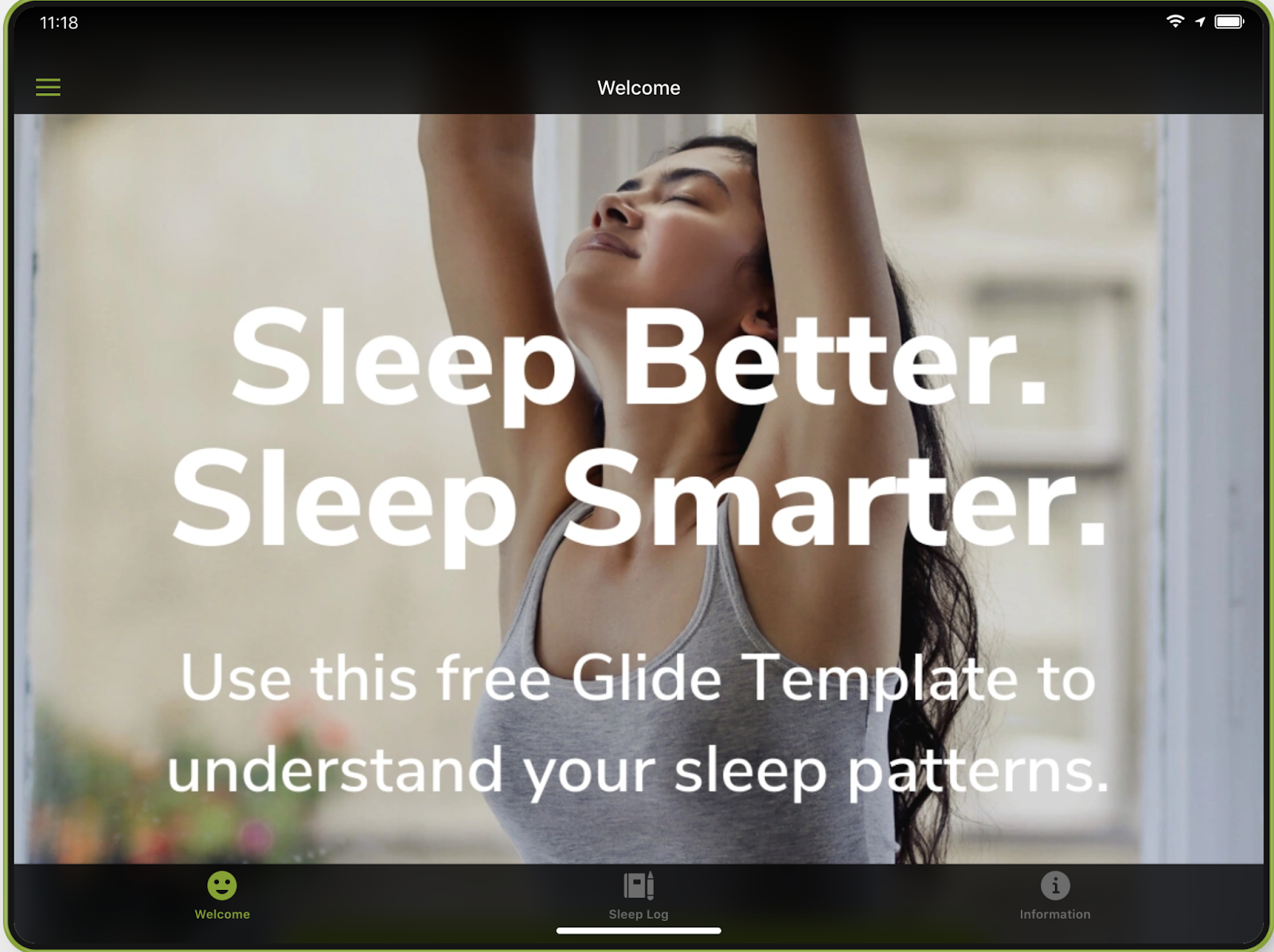Sleep Tracking Glide App Template