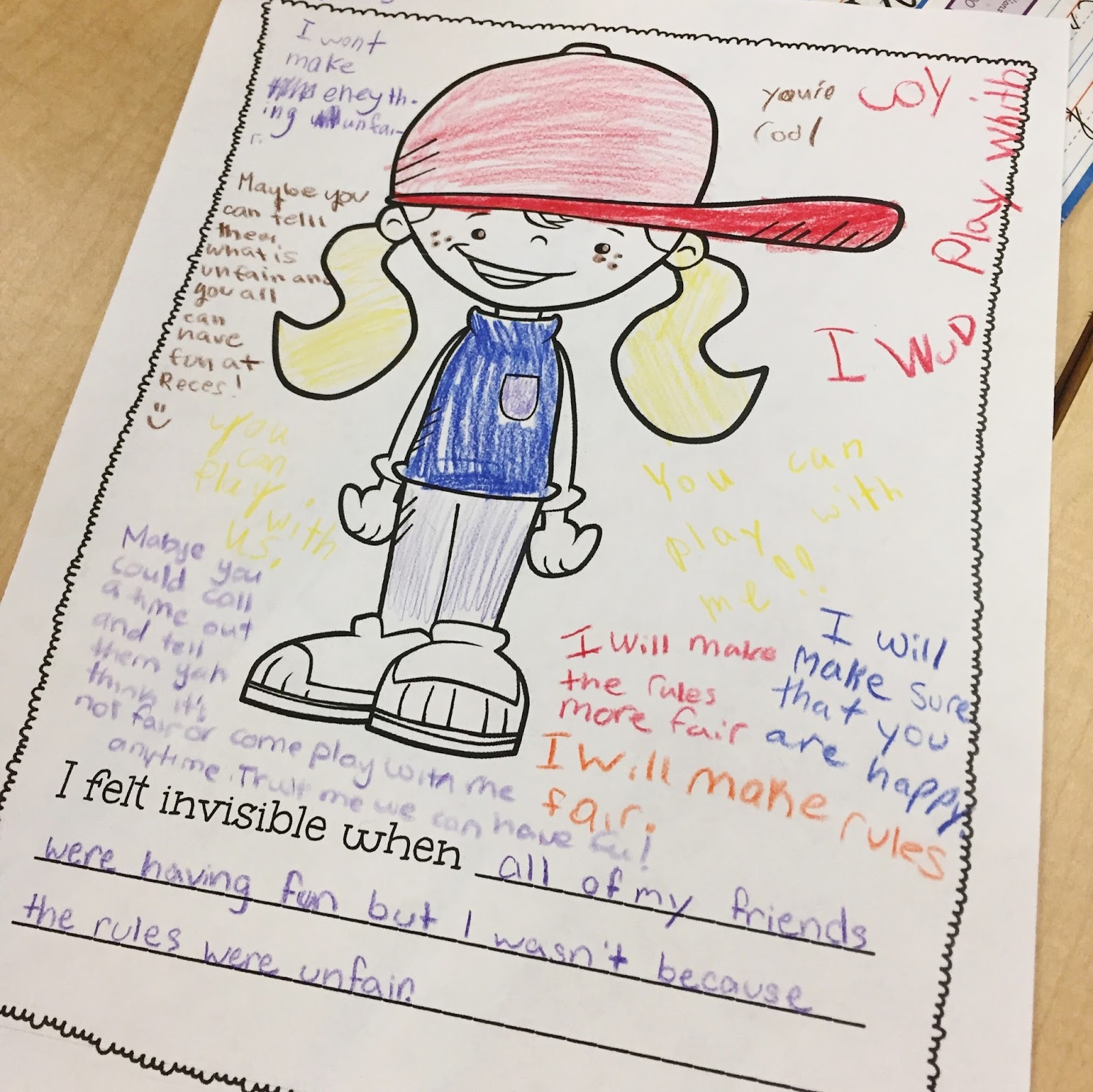 The Invisible Boy Reflection Activity -
 This lesson is a valuable follow-up activity after reading the book The Invisible Boy. Children studying empathy and kindness will be able to connect to the story while also having fun!