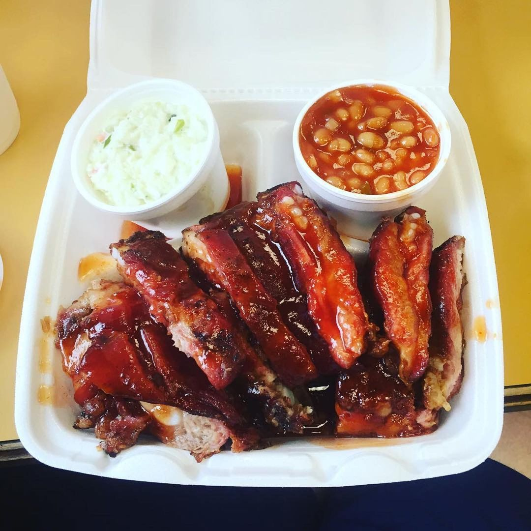 Ribs and beans from King Ribs