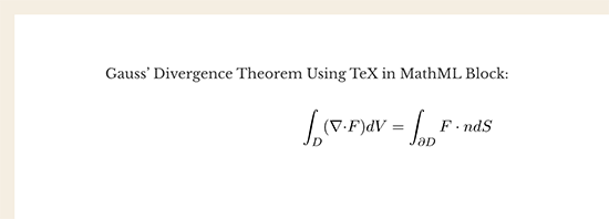 LaTeX no bloco MathML
