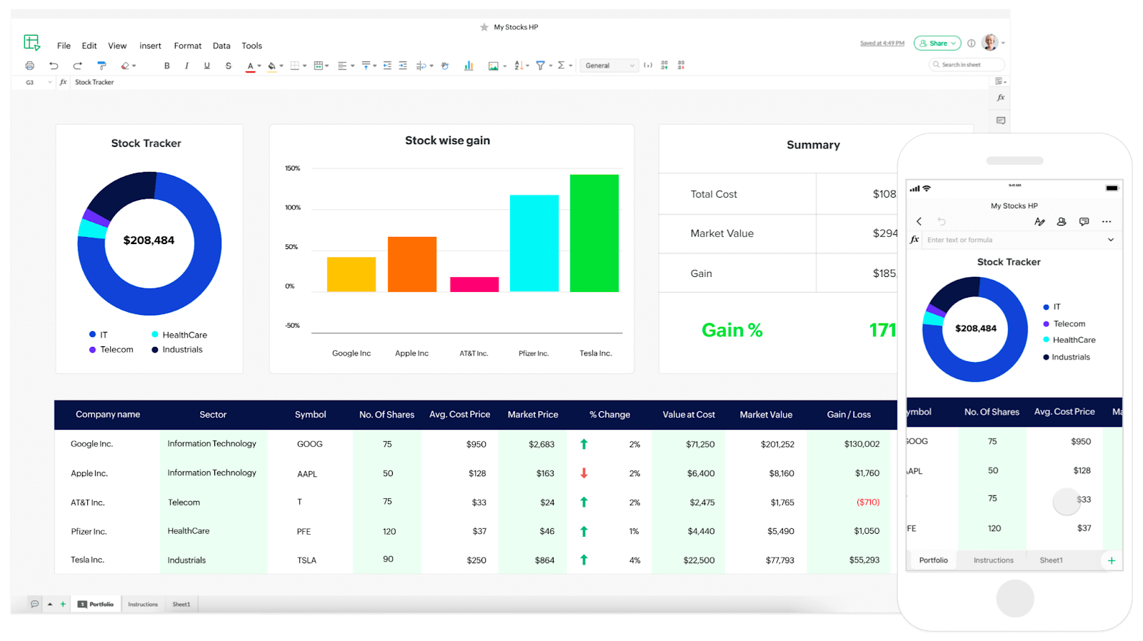 zoho sheet excel alternative