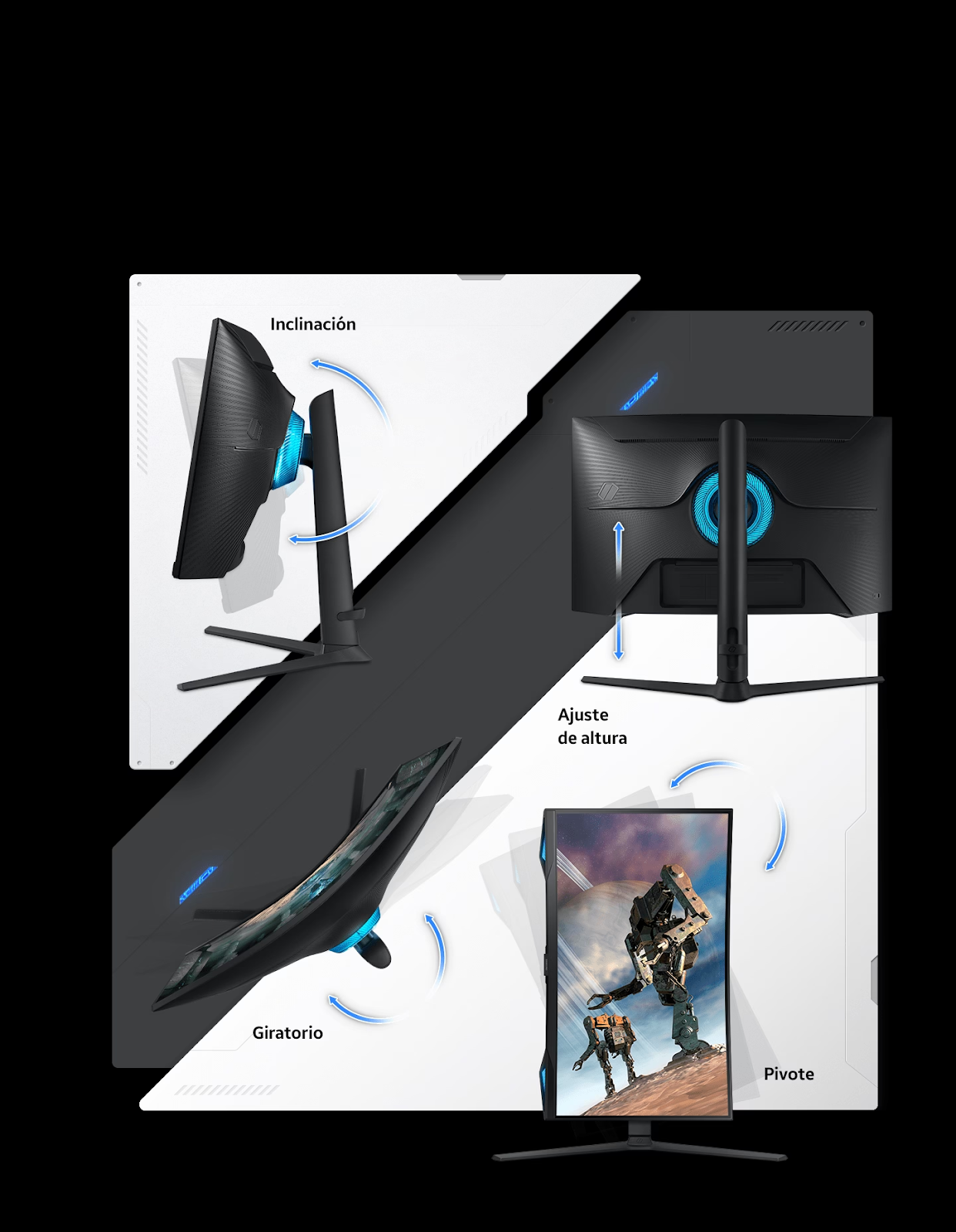 Monitor gamer ergonómico Monitor gamer ergonómico