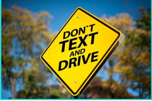 The Fran Haasch Law Group, Texting and Driving sign in school zone