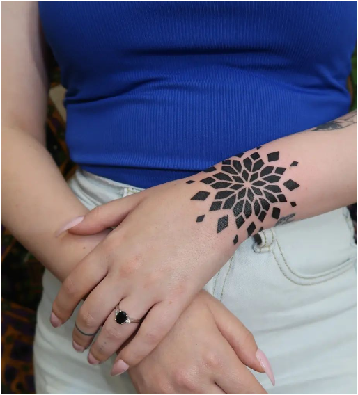 Geometric Wrist Tattoo