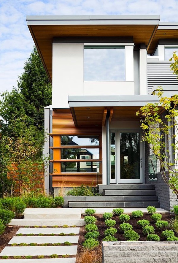 
Windows with overhang in a house in Vancouver by Frits de Vries
