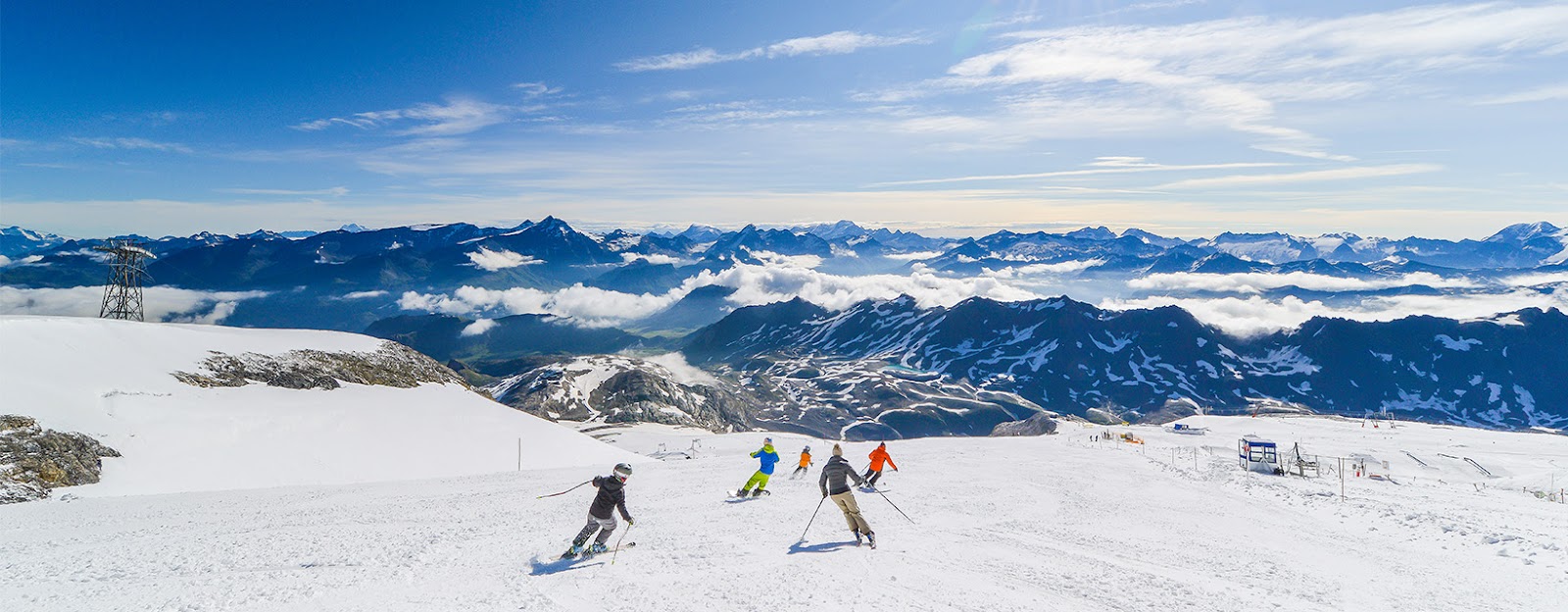 Esquiando en Tignes en verano.