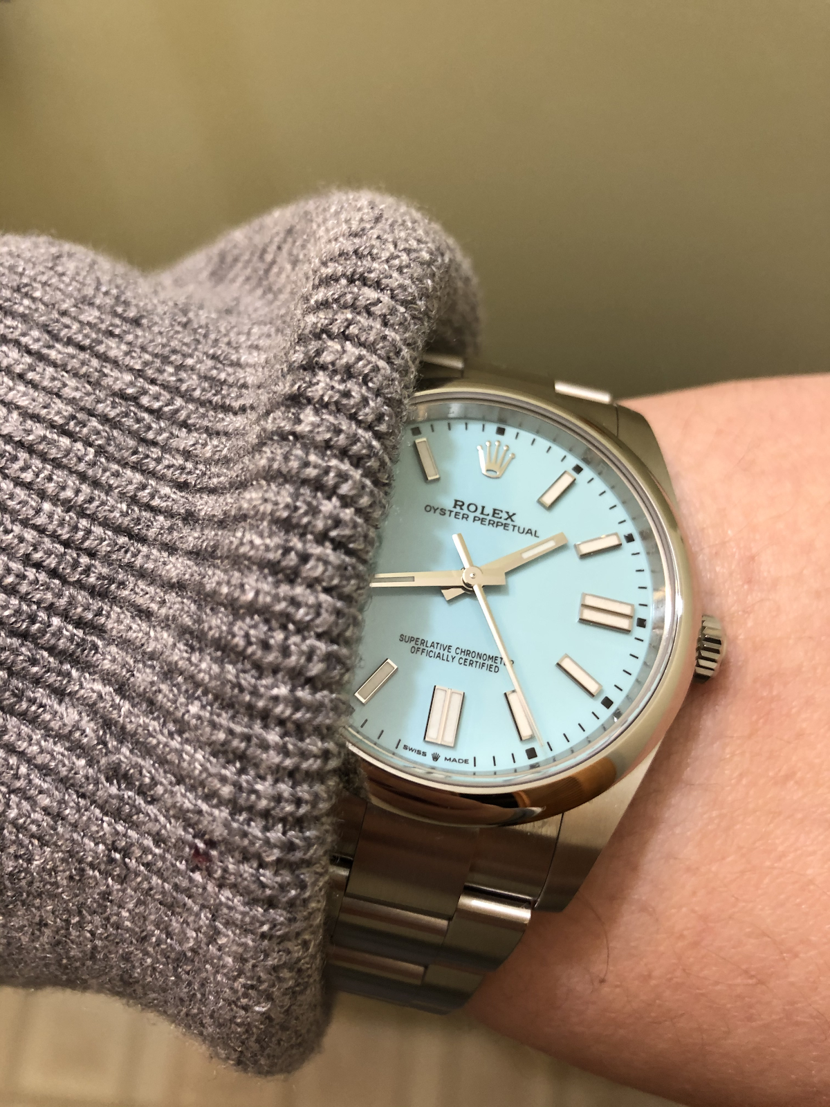 rolex tiffany blue