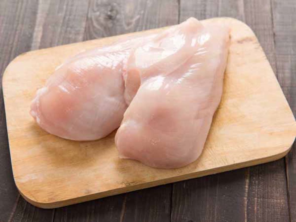 clean chicken breasts
