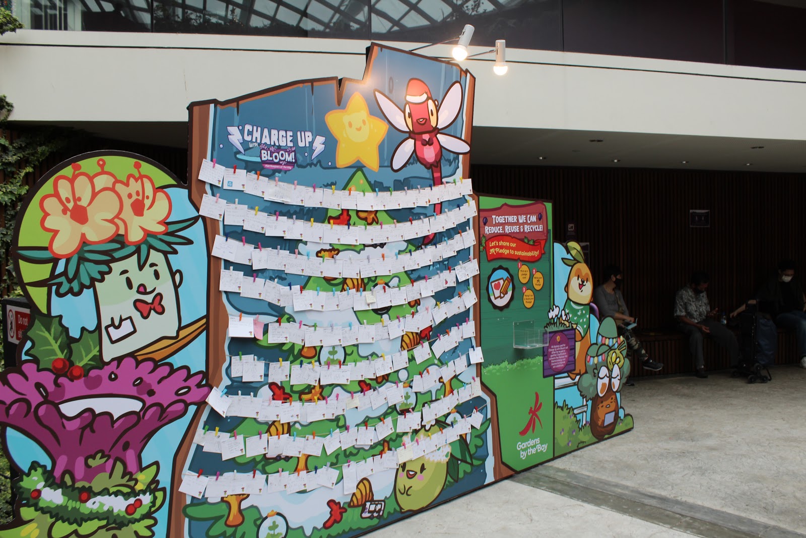 Sustainability in the garden campaign's pledge wall