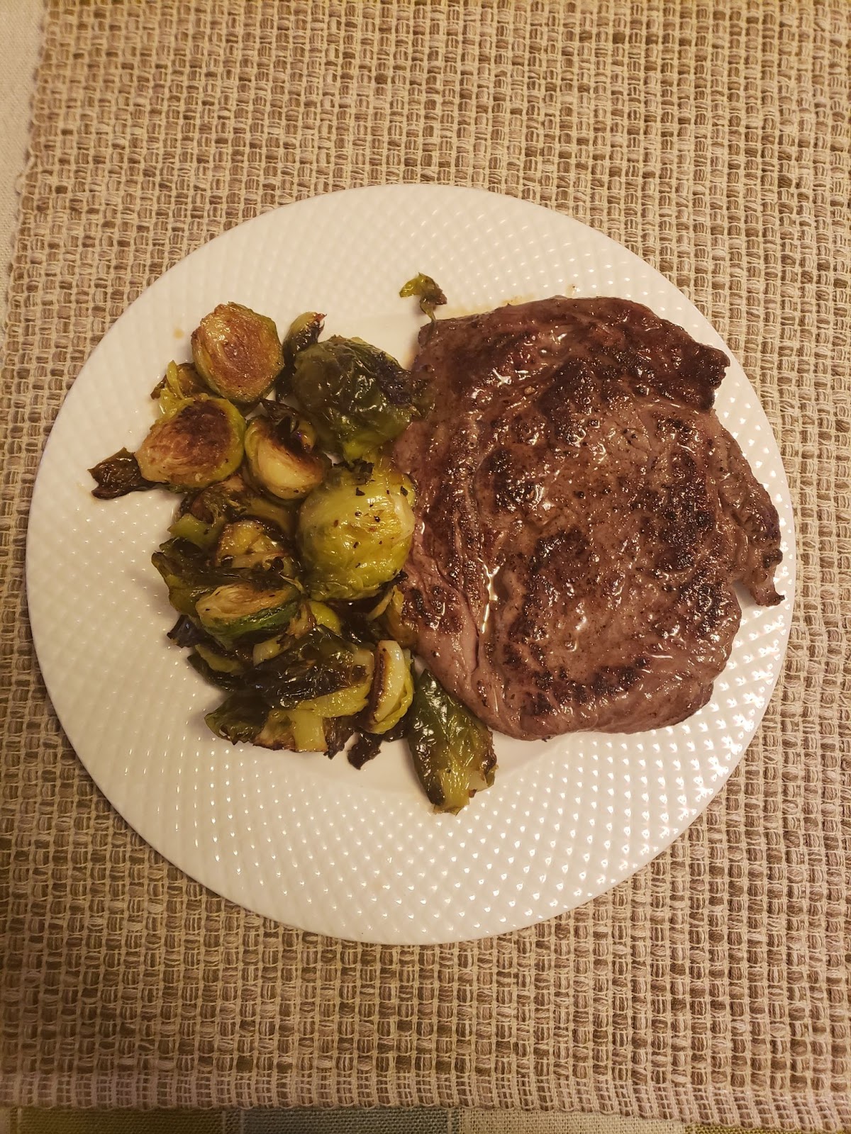 good chop ribeye meal