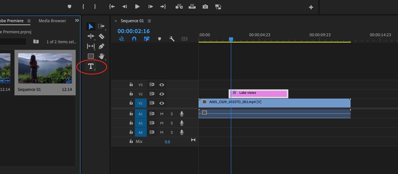 How to add text in Adobe Premiere Pro