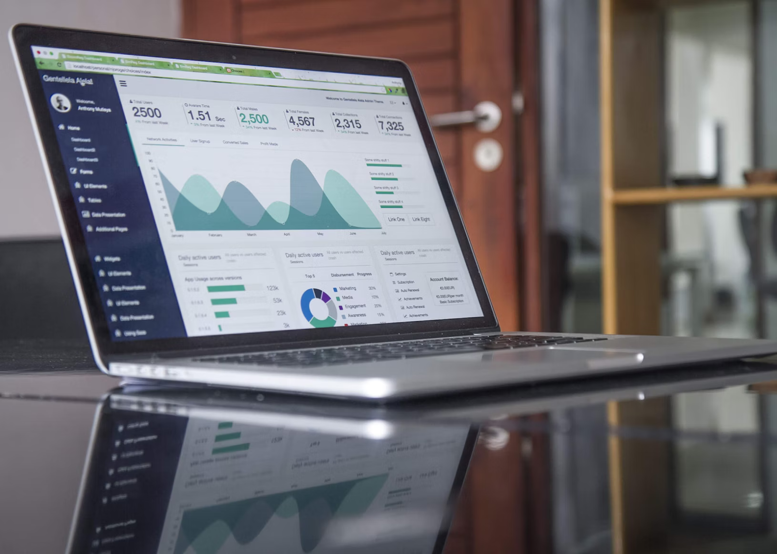 analysing sales data on the computer