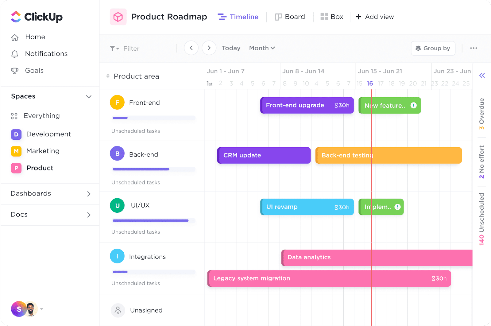 clickup productivity management software