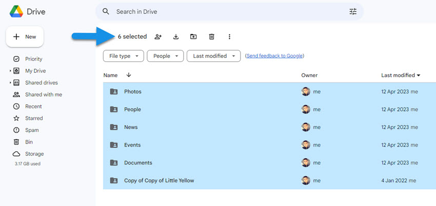 Count the number and type of items in a Google Drive folder | Workspace Tips