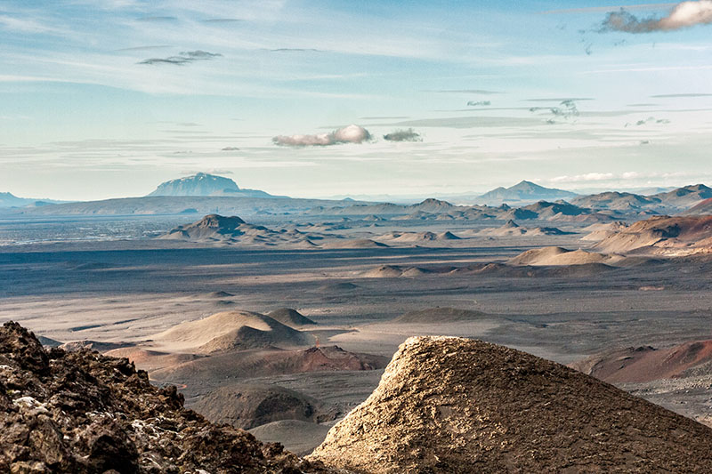 A view of a mountain range