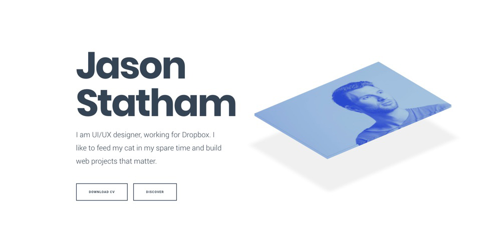 UnRovr Animated vCard & Resume WordPress Tema