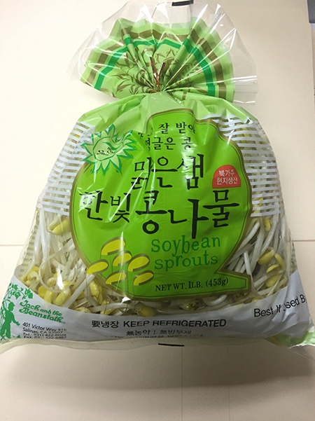 Label, Jack and the Beanstalk brand Soybean Sprouts