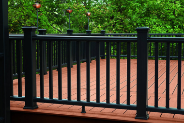 trex transcend charcoal black railings custom built boyne city michigan