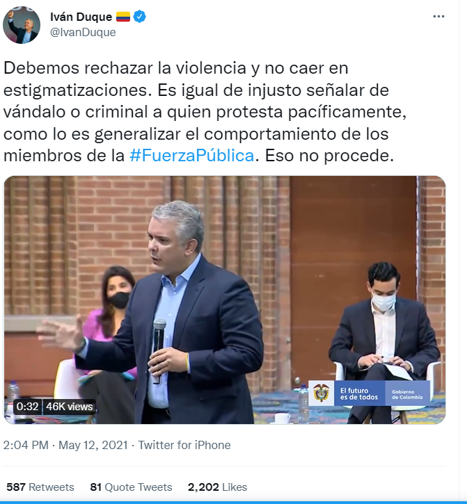 La relevancia de Google NLP para la detección del discurso de odio en los Tweets sobre el Paro nacional colombiano del 2021 por parte del Centro Democrático 58