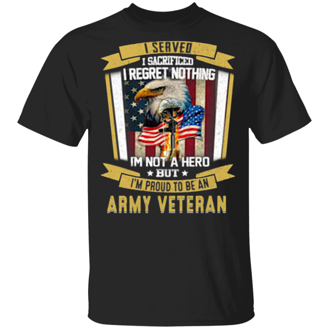 I'm Proud To Be An Army Veteran T-Shirt Patriotic U.S Military Veteran Shirt For Men Gift
