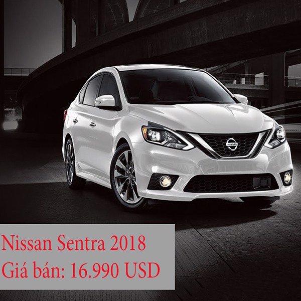 Xe Nissan Sentra 2018 - giá từ 16.990 USD (~ 396 triệu đồng)